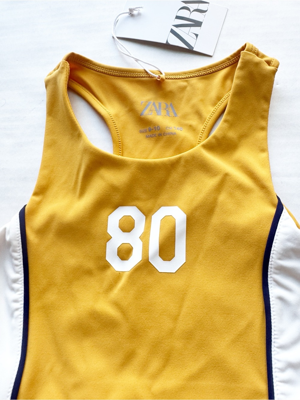 Zara Girl Basketball Crip Too in Mustard NWT - Picture 5 of 12